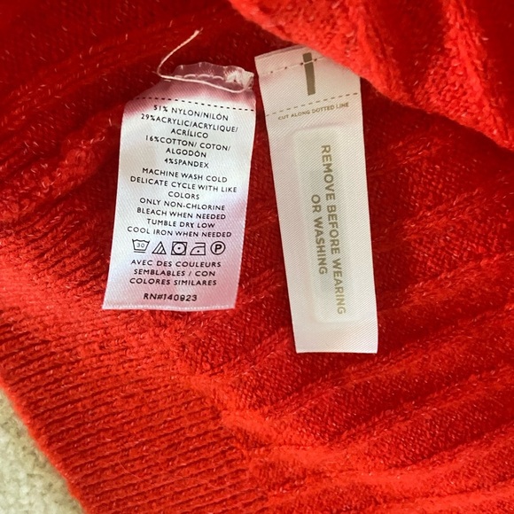 New Heart Button Puff Sleeve V-Neck Cardigan New no tag size L - Picture 6 of 8